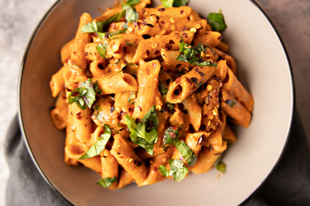 Penne Pasta in a Suya Cream Sauce - Indeegenus