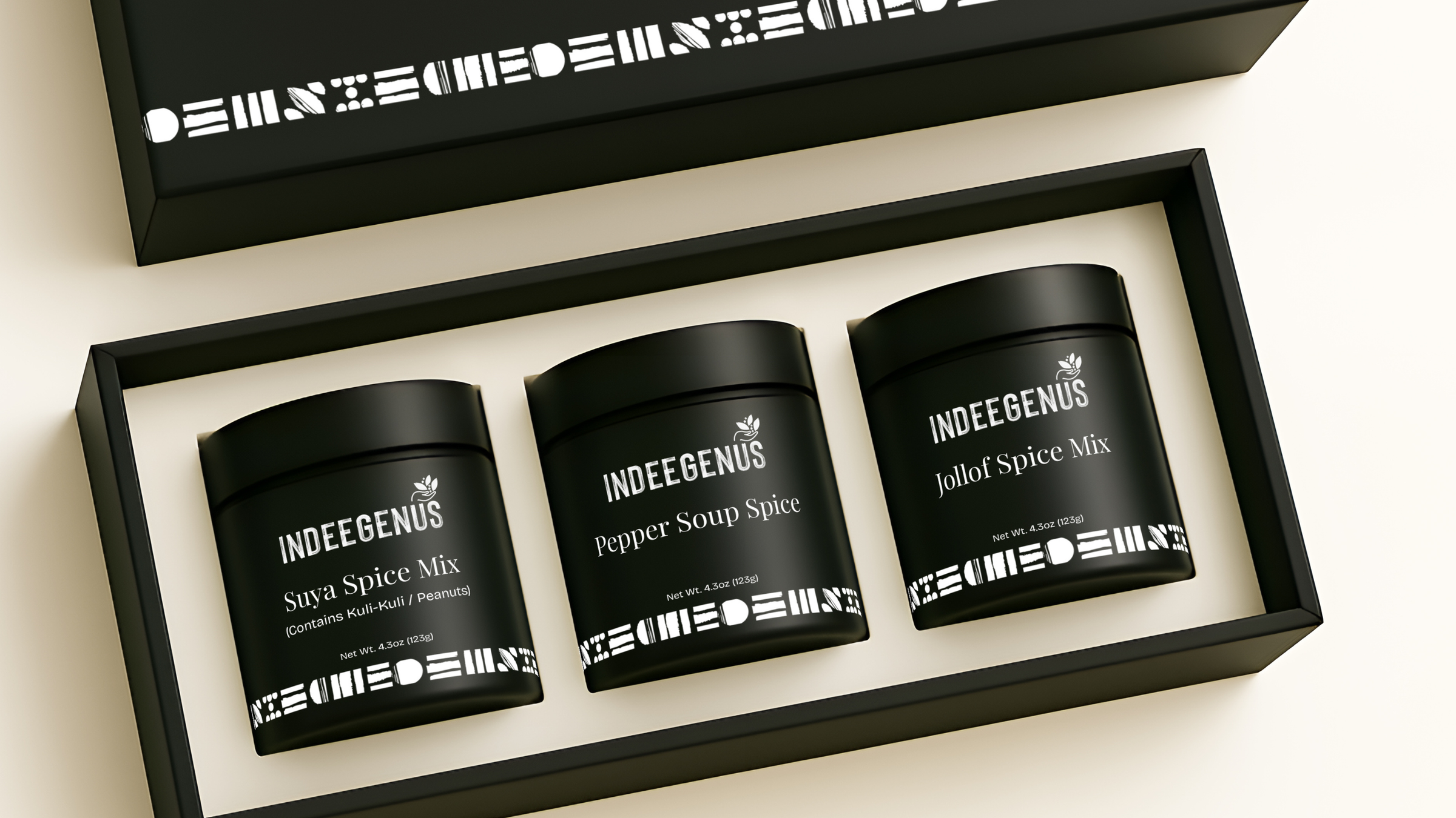 Indeegenus premium Nigerian spice trio sets