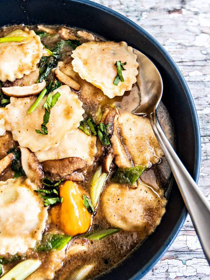 Nigerian pepper soup ravioli dish - Indeegenus.com